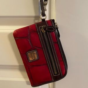 Red Croc Wristlet